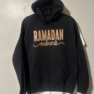 Gildan Black Ramadan Mubarak Hoodie